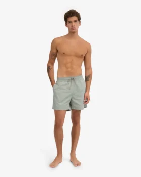 Klassiska badshorts – stålblå