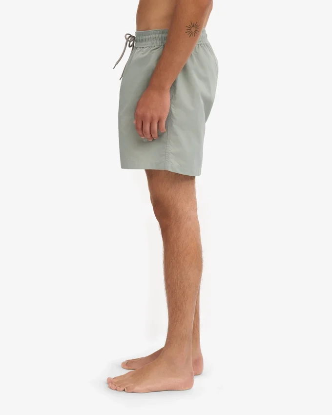 Klassiska badshorts – stålblå
