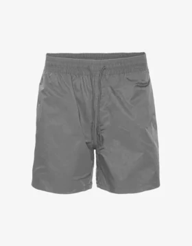 Klassiska badshorts – stormgrå