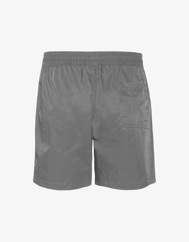 Klassiska badshorts – stormgrå