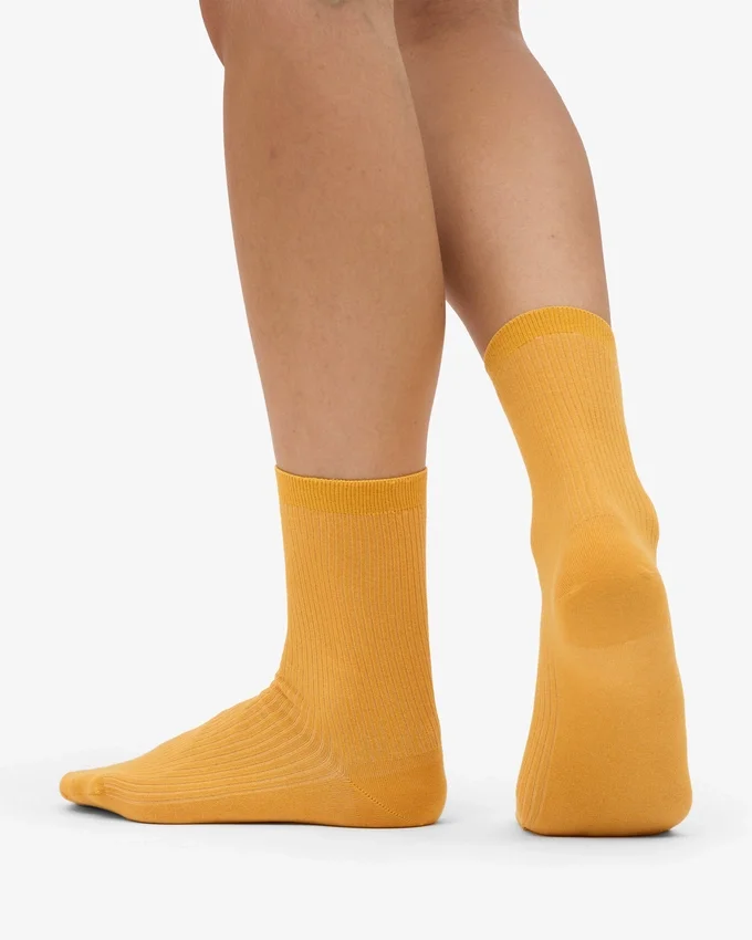 Klassiska Classic Organic damstrumpor – bränd gul