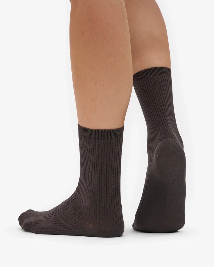 Klassiska Classic Organic damstrumpor – kaffebrun