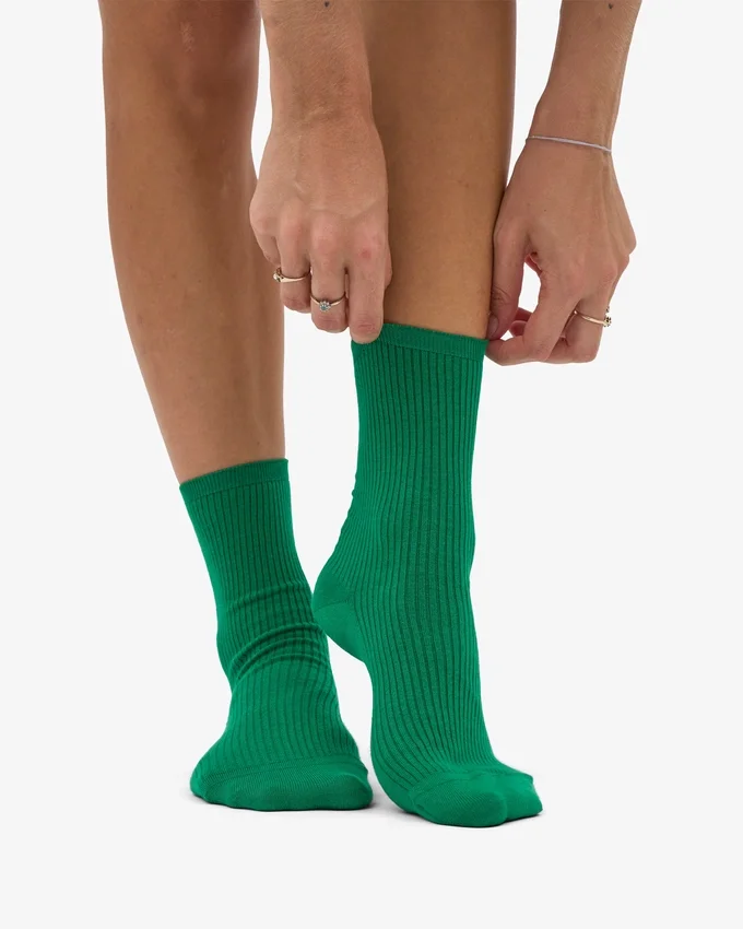 Klassiska Classic Organic damstrumpor – kellygrön