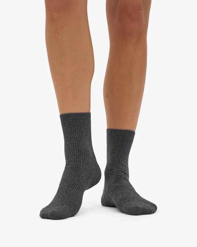 Klassiska Classic Organic damstrumpor – lavagrå