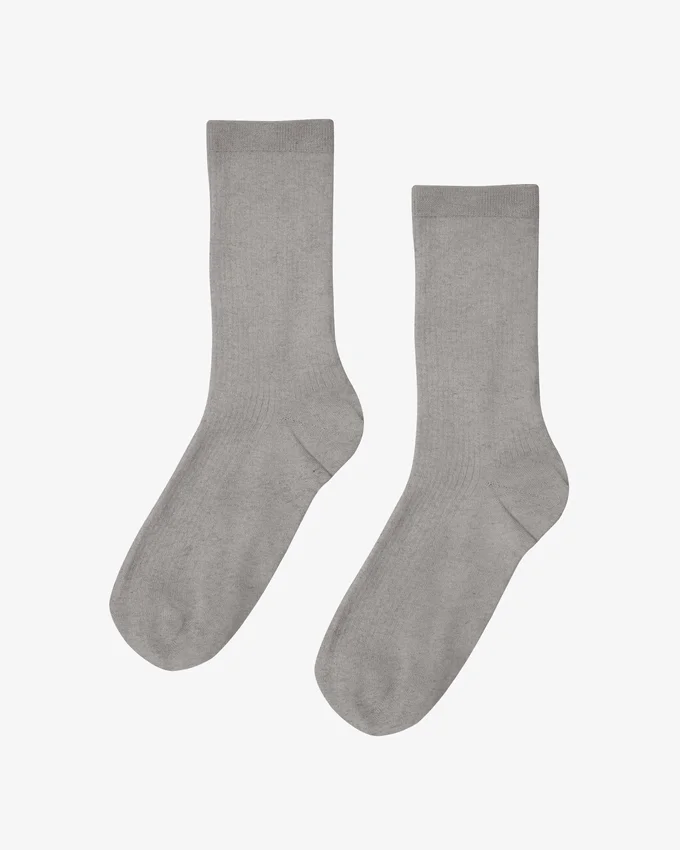 Klassiska Classic Organic damstrumpor – melerad grå