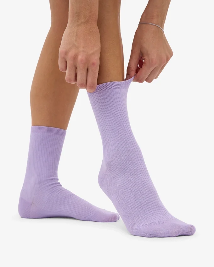 Klassiska Classic Organic damstrumpor – mjuk lavendel