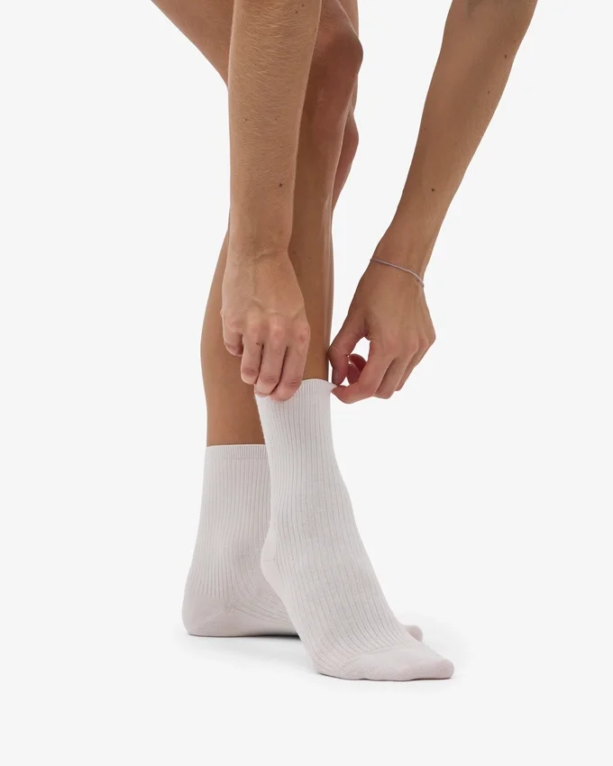 Klassiska Classic Organic damstrumpor – optiskt vitt