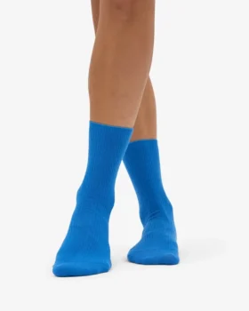 Klassiska Classic Organic damstrumpor – Pacific Blue