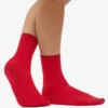 Klassiska Classic Organic damstrumpor – scharlakansröd