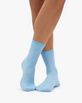 Klassiska Classic Organic damstrumpor – Seaside Blue