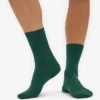 Klassiska Classic Organic damstrumpor – smaragdgrön