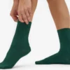Klassiska Classic Organic damstrumpor – smaragdgrön