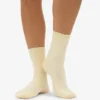 Klassiska Classic Organic damstrumpor – Soft Yellow