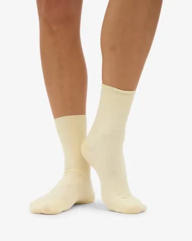 Klassiska Classic Organic damstrumpor – Soft Yellow