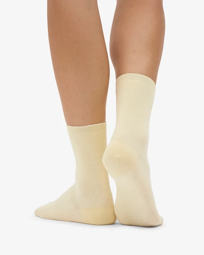 Klassiska Classic Organic damstrumpor – Soft Yellow