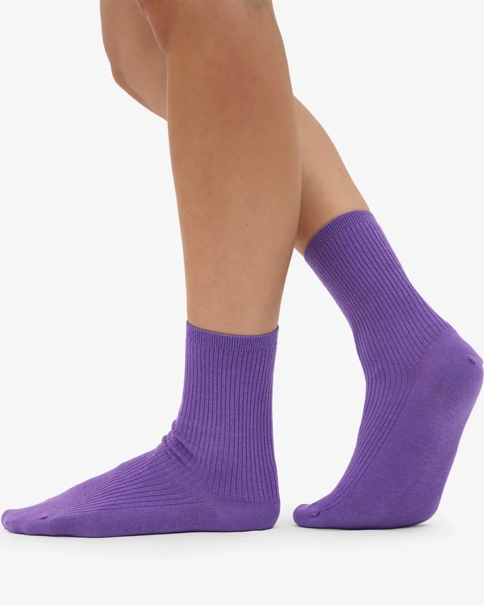 Klassiska Classic Organic damstrumpor – ultraviolett