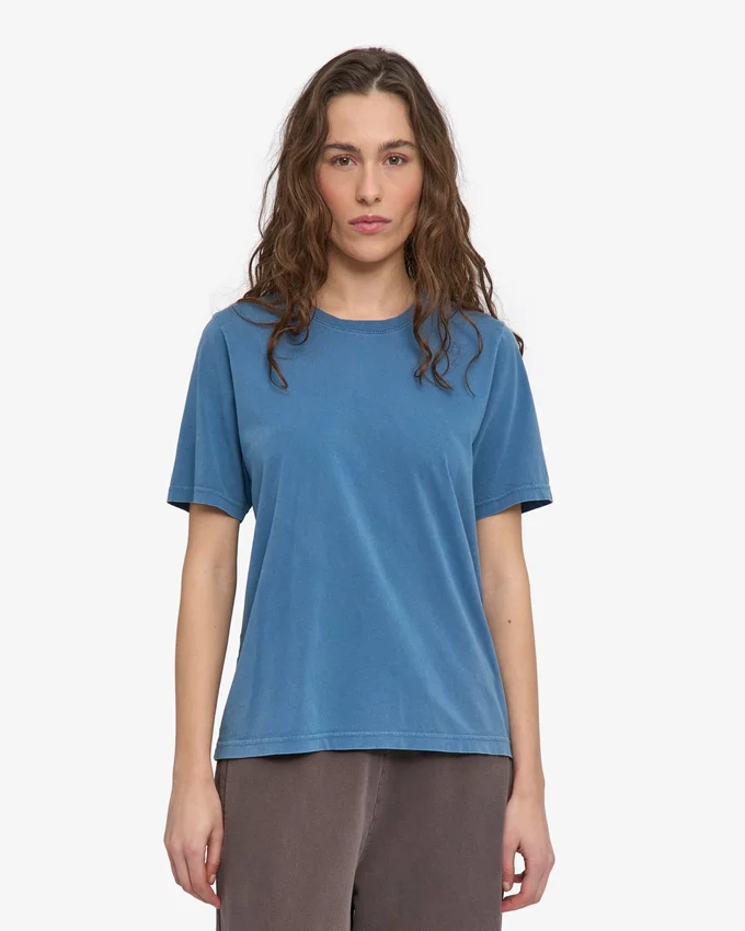 Light Organic Tee – Faded Indigo