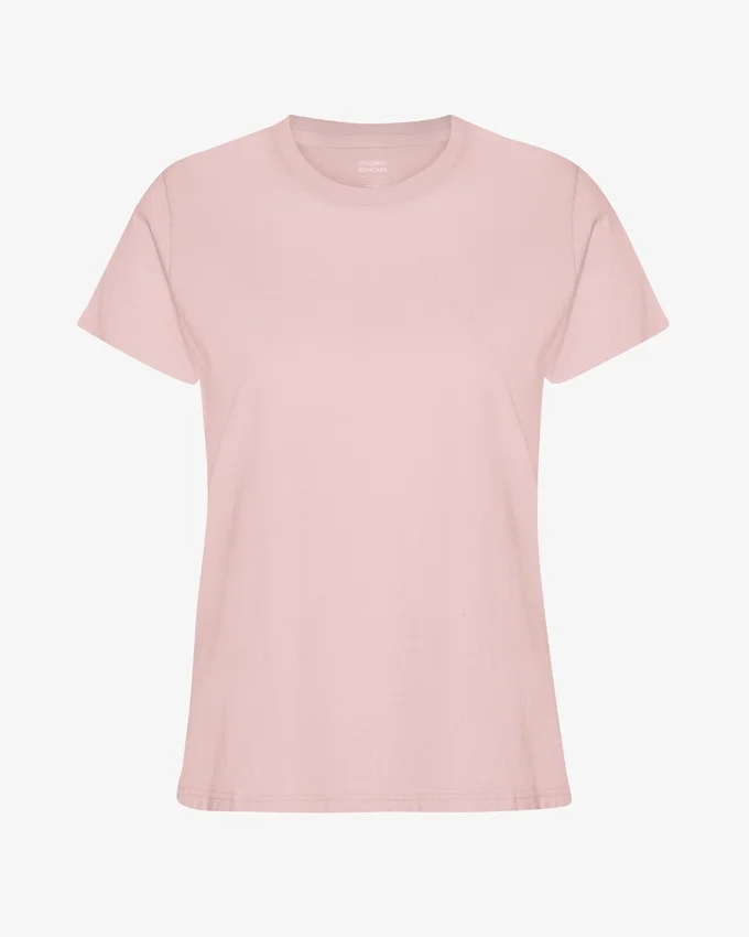Light Organic Tee för dam – blekt rosa