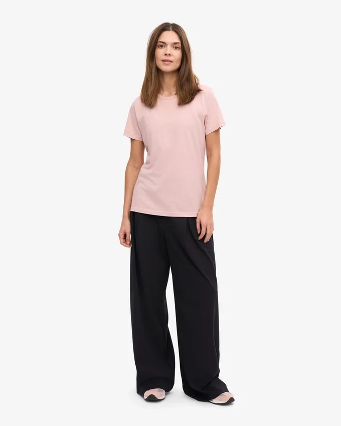 Light Organic Tee för dam – blekt rosa