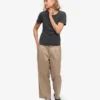 Light Organic Tee för dam – blekt svart