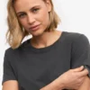 Light Organic Tee för dam – blekt svart