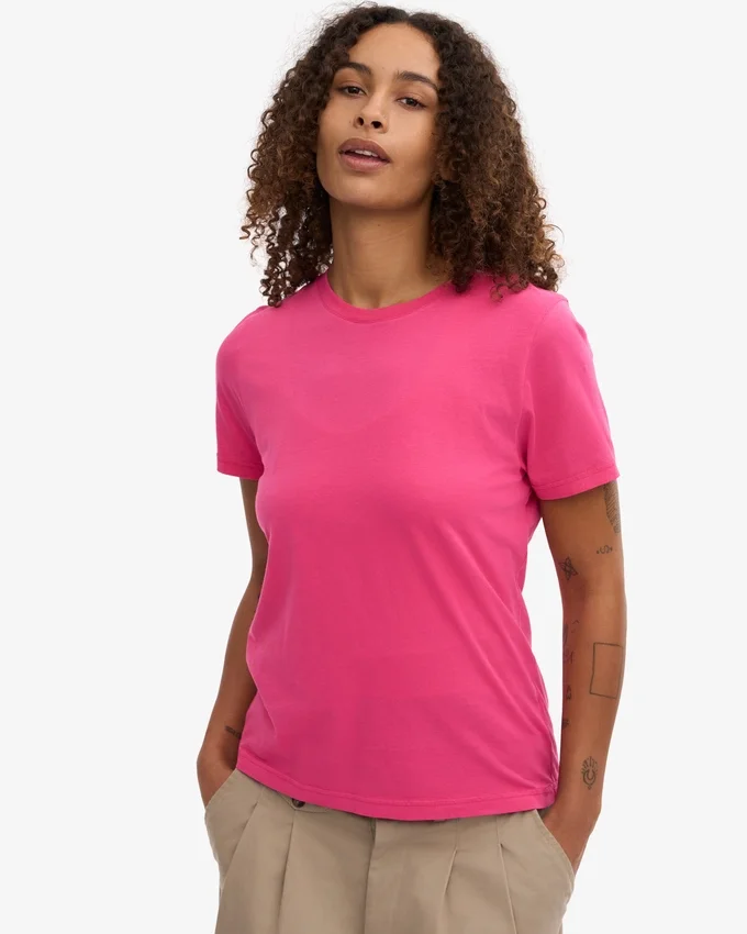 Light Organic Tee för dam – Bubblegum Pink
