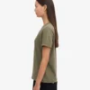Light Organic Tee för dam – dammig olivgrön