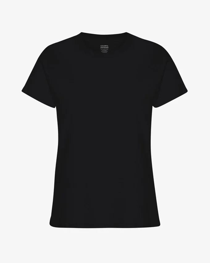 Light Organic Tee för dam – djupsvart