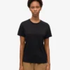 Light Organic Tee för dam – djupsvart