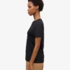 Light Organic Tee för dam – djupsvart