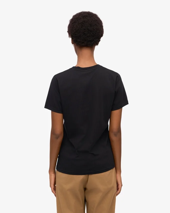Light Organic Tee för dam – djupsvart