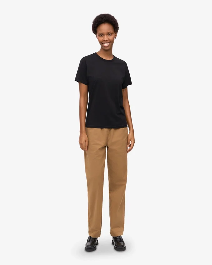 Light Organic Tee för dam – djupsvart