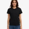 Light Organic Tee för dam – djupsvart