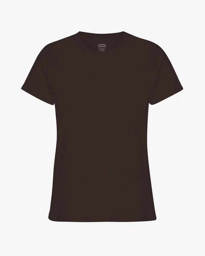 Light Organic Tee för dam – kaffebrun