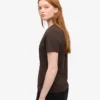 Light Organic Tee för dam – kaffebrun
