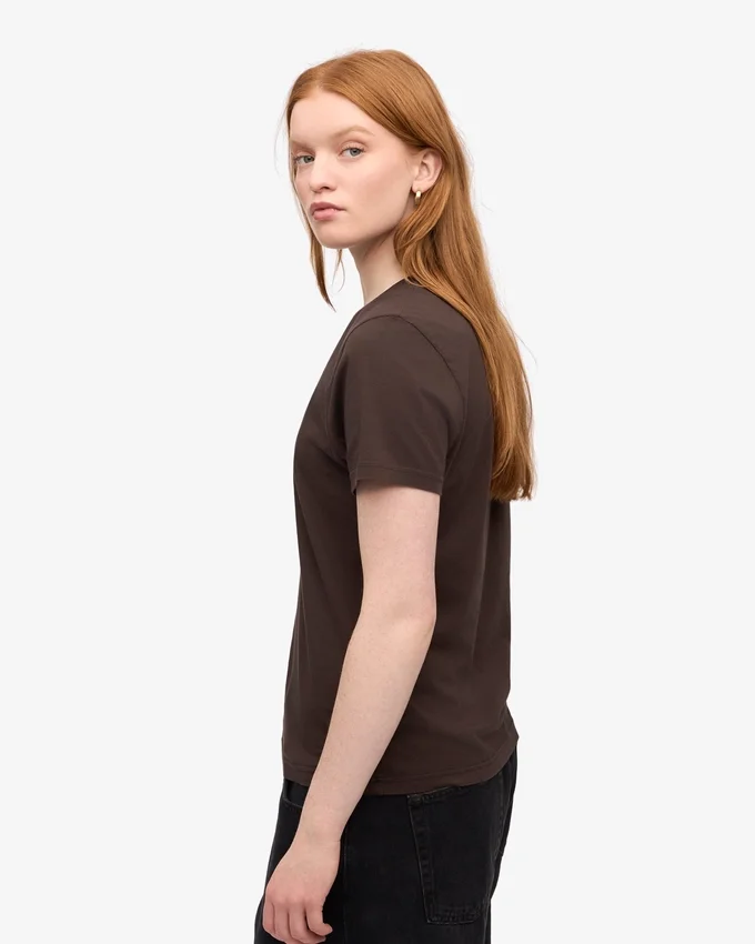 Light Organic Tee för dam – kaffebrun