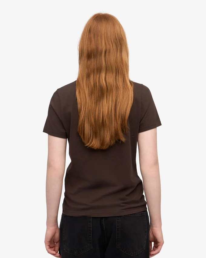 Light Organic Tee för dam – kaffebrun