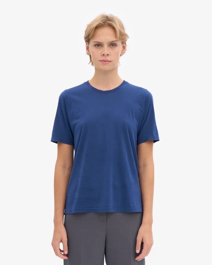 Light Organic Tee för dam – marinblå