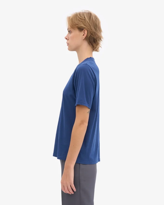 Light Organic Tee för dam – marinblå