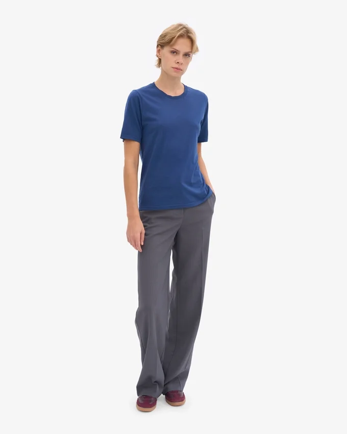 Light Organic Tee för dam – marinblå