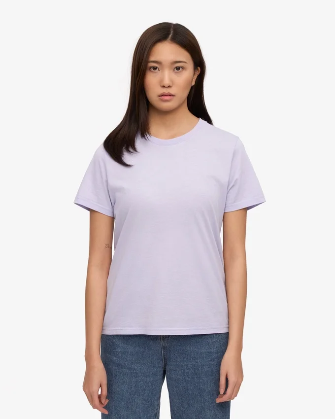 Light Organic Tee för dam – mjuk lavendel