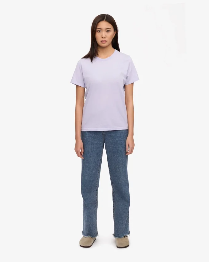 Light Organic Tee för dam – mjuk lavendel