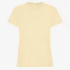 Light Organic Tee för dam – mjukgul