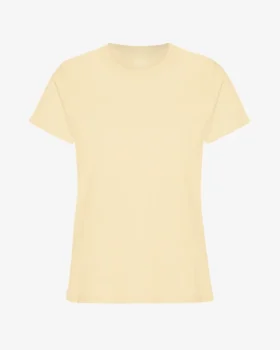 Light Organic Tee för dam – mjukgul