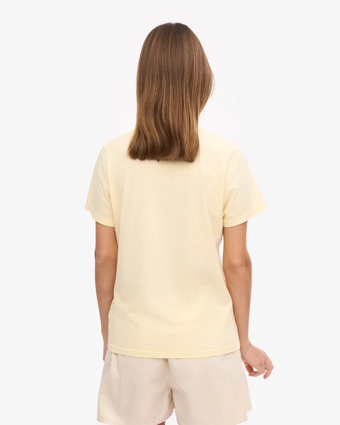 Light Organic Tee för dam – mjukgul