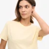 Light Organic Tee för dam – mjukgul