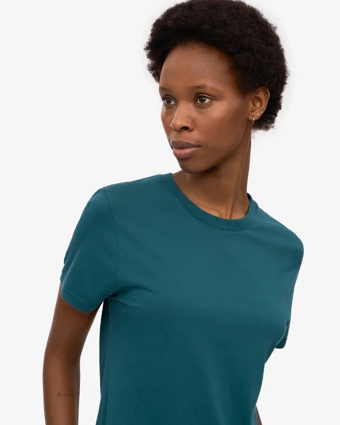 Light Organic Tee för dam – Ocean Green
