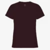 Light Organic Tee för dam – oxblodsröd