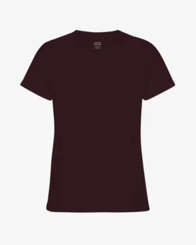 Light Organic Tee för dam – oxblodsröd