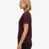 Light Organic Tee för dam – oxblodsröd